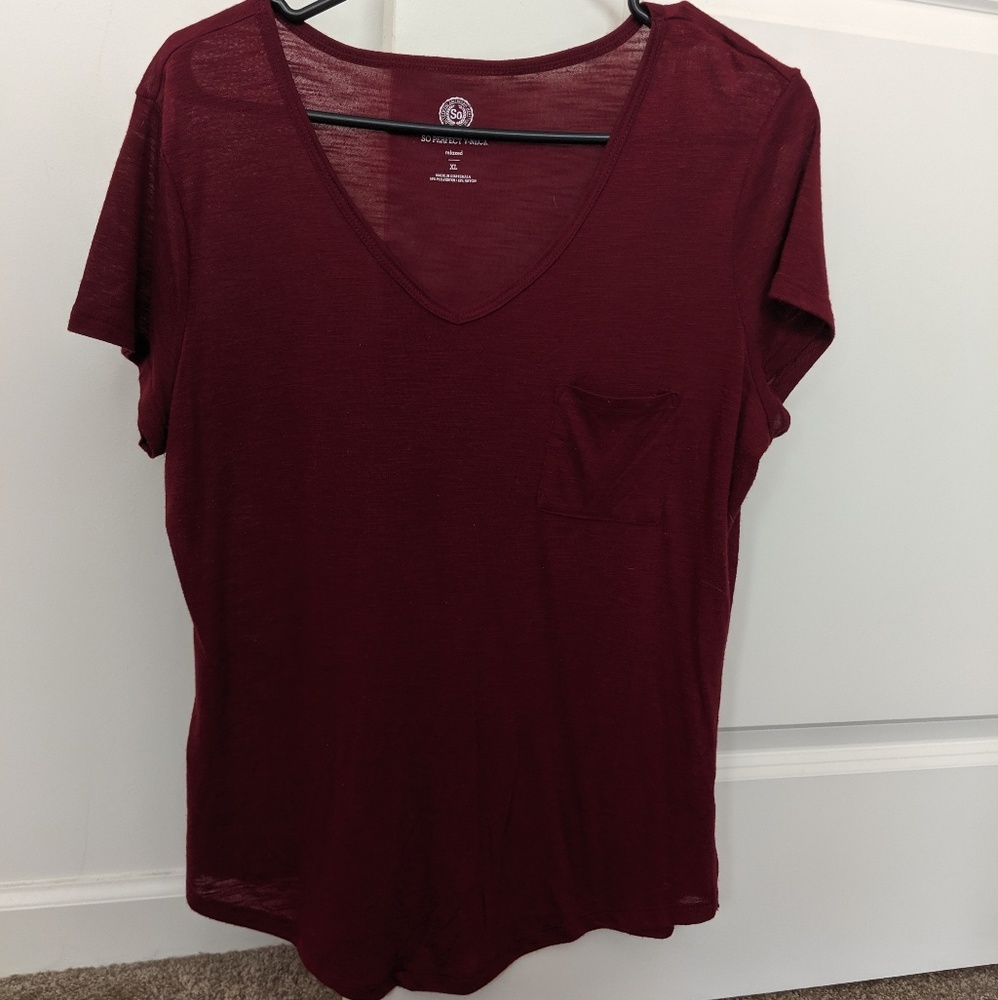 SO Maroon Tee Shirt